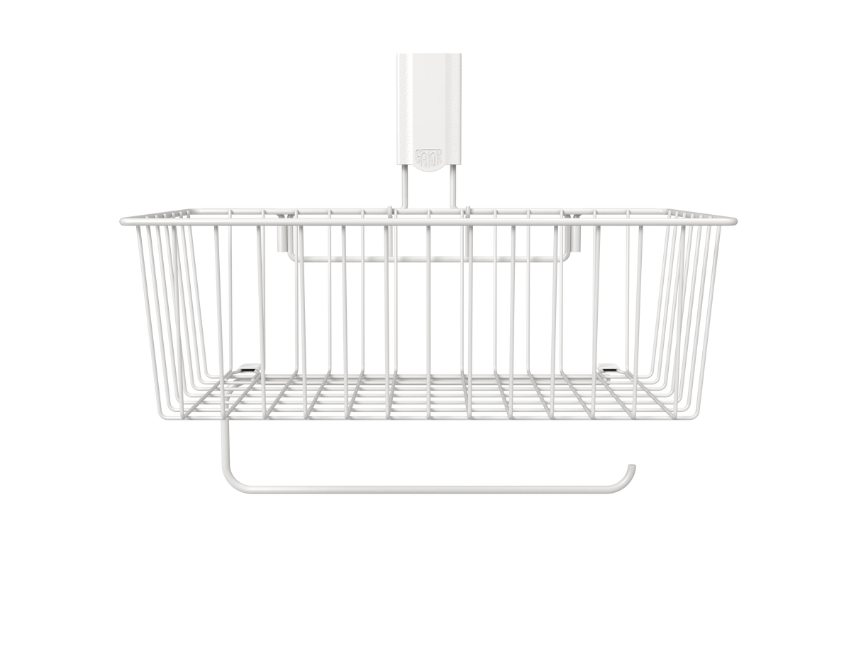 Gator Utility Basket with Towel Bar - 15kg Capacity White